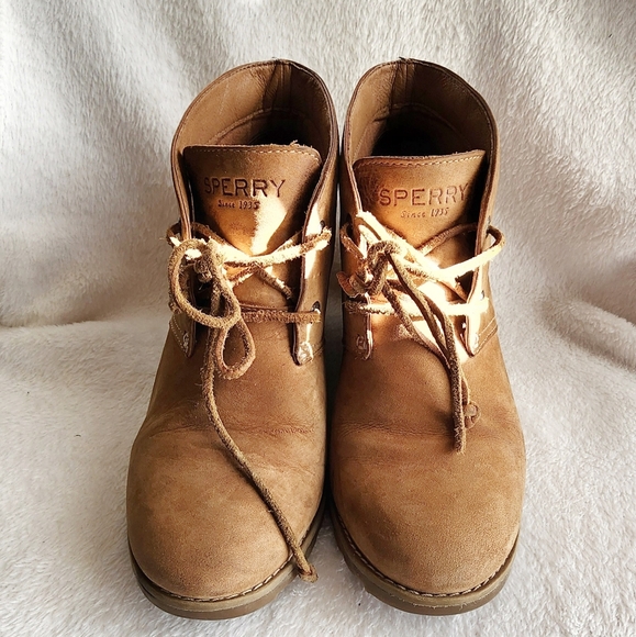 Leather Upper Sperry 7M Ankle Boots - Picture 4 of 9